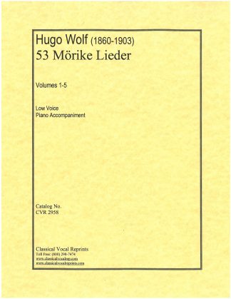 Moerike Lieder (53 Songs in 1 volume)