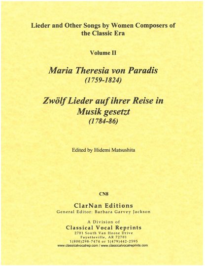 Lieder and Other Songs … of the Classic Era, Vol. 2, 12 Lieder