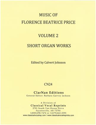 Music of Florence Beatrice Price, Vol. 2, Short Organ Works