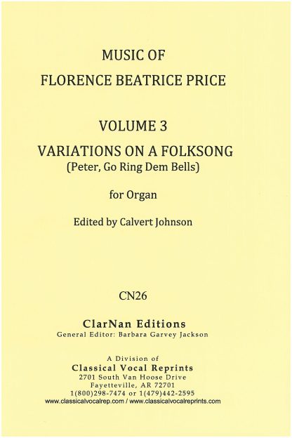 Music of Florence Beatrice Price, Vol. 3, Variations
