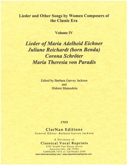 Lieder and Other Songs … of the Classic Era, Vol. 4
