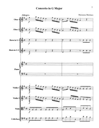 Piano Concerto G Major (Score and Parts) (CN55)