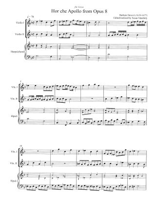Hor che Apollo from Op. 8 by Barbara Strozzi