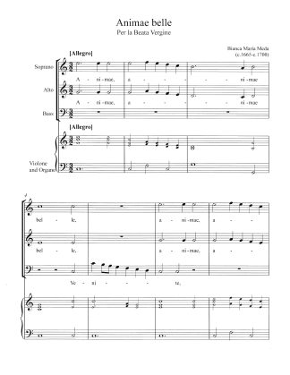 Motets for One or More Voices, Vol 2. Animae belle (CN84B)