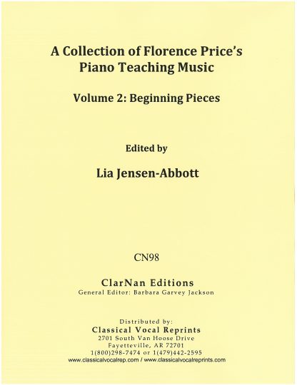 A Collection of Florence Price's Piano Teaching Music, Vol 2. Beginning Pieces (CN98)