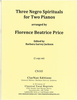 Three Negro Spirituals for Two Pianos (CN103)