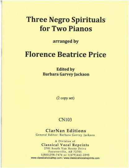 Three Negro Spirituals for Two Pianos (CN103)