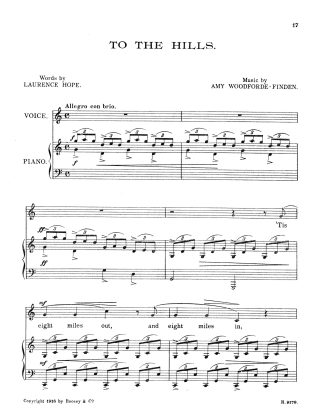 To the Hills (4 Eastern Poems by L. Hope)