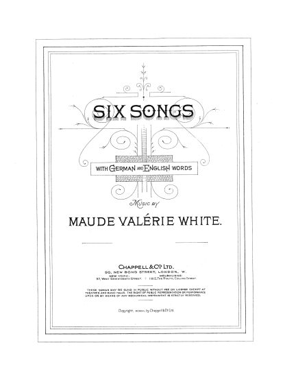 Six Songs g. e. (one song with Sicilian text)