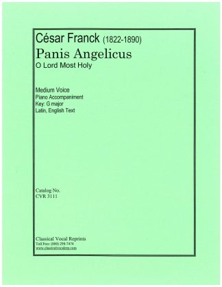 Panis angelicus (O Lord most holy) (G) e. l. (piano)