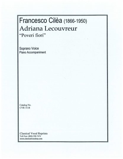 Adriana Lecouvreur Poveri fiori (Adriana) i.