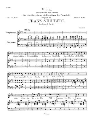 Viola D. 786 (Franz von Schober) (Ab) German text