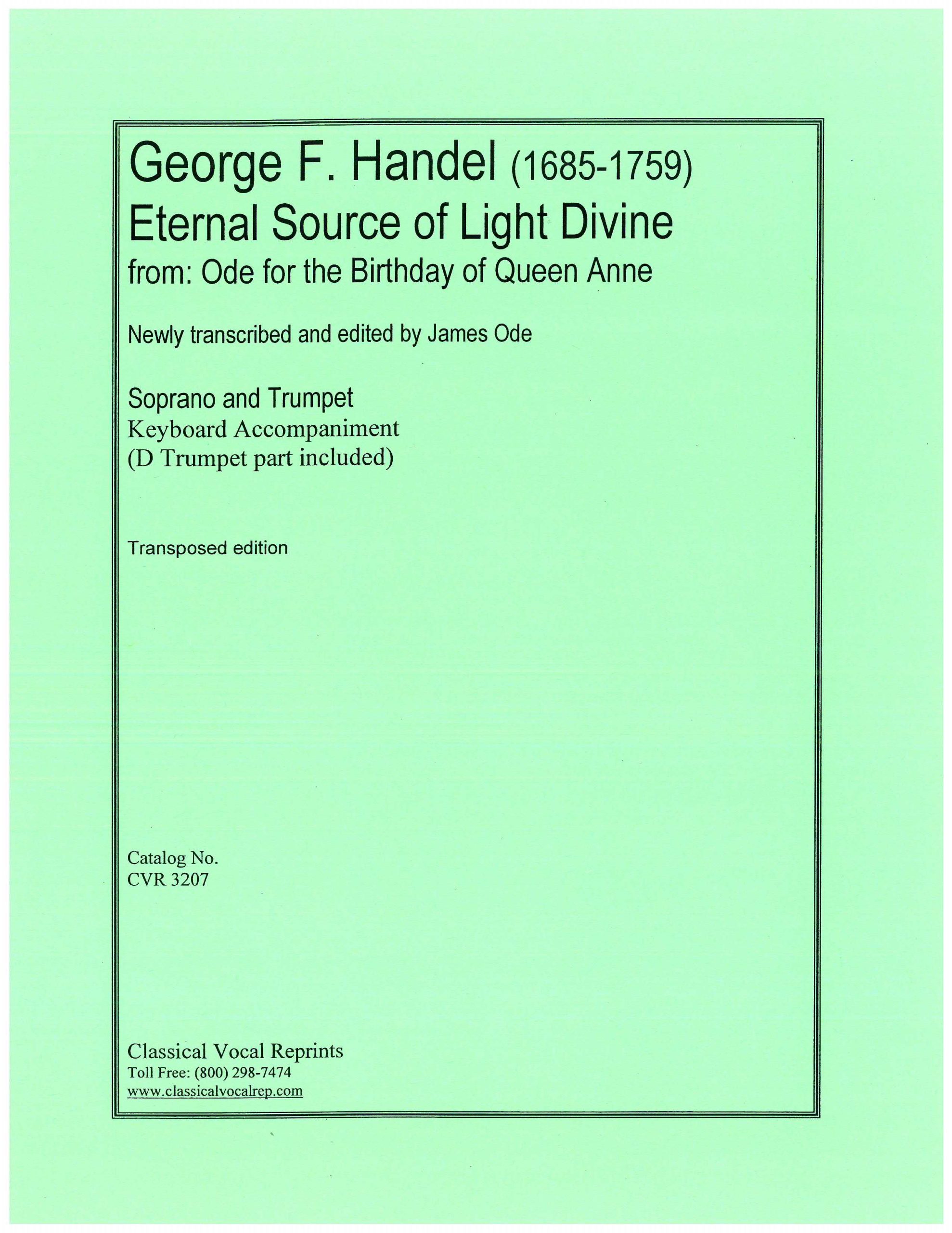 Eternal Source of Light Divine, Soprano with D Trumpet (J.Ode)