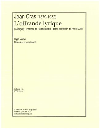 L'offrande lyrique (Gitanjali) 6 melodies (R.Tagore) f.