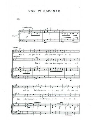 Non ti sdegnar (A) Two High Voices (SS) or (ST)