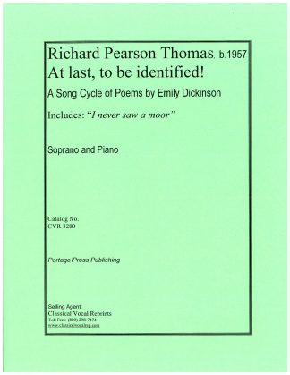 At last to be identified-E.Dickinson I never saw a Moor