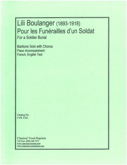 Pour les Funerailles d'un Soldat (For a Soldier Burial) f.e.