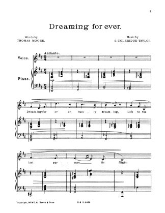 3 Songs Poems (Thomas Moore) original Low keys