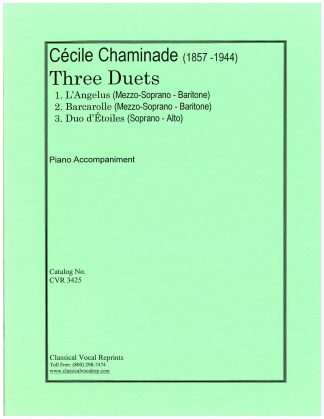 Three Duets 1. L'Angelus 2. Barcarolle 3. Duo d'Etoiles
