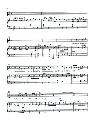 Alcina Tornami a vagheggiar Piano Reduction (B-flat)