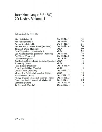 20 Lieder Vol. 1