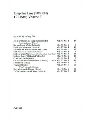 12 Lieder Vol. 3