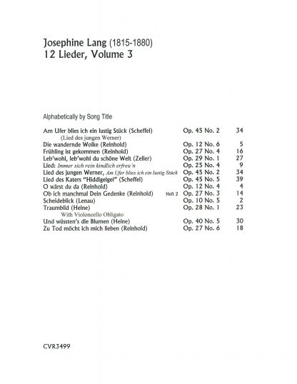 12 Lieder Vol. 3