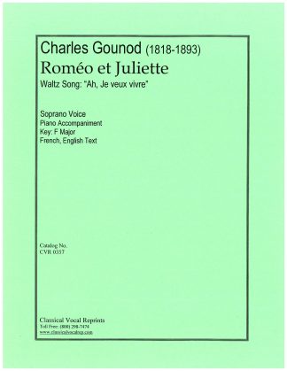 Romeo et Juliette Ah je veux vivre waltz (F) (Max Spicker)