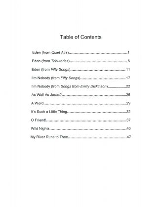 Songs from Emily Dickinson: Vol. 3 (Songs of Love and Sentiment)