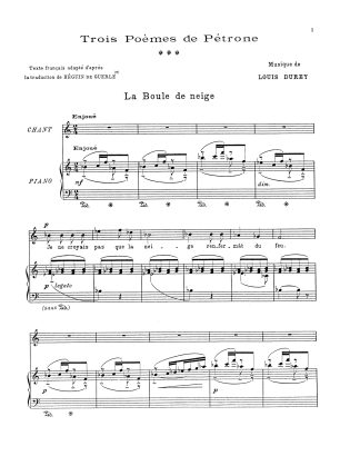 Trois Poemes de Petrone