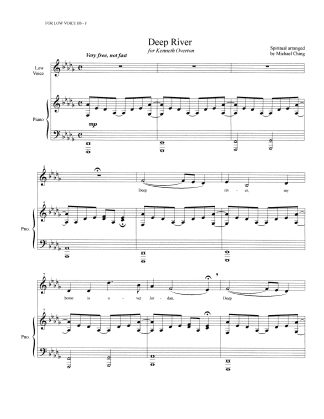 Deep River (arr. Michael Ching) (Db) Bb-F