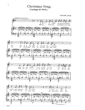 O Holy Night (Cantique de Noel) (C) e. f.