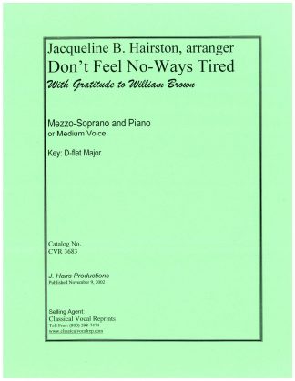 Don't Feel No-Ways Tired (Db) J. Hairston