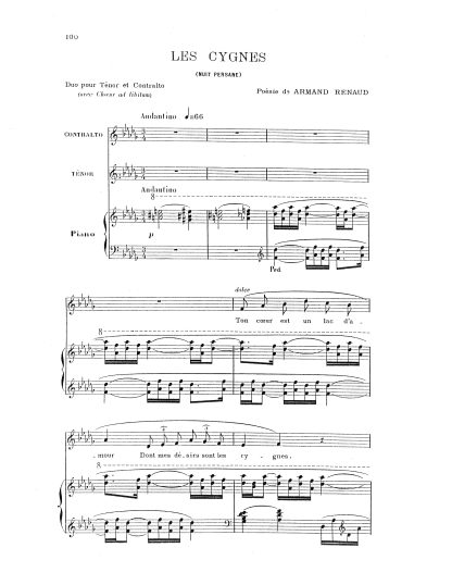 Les Cygnes (Nuit Persane) Ton coeur (Tenor & Contralto)