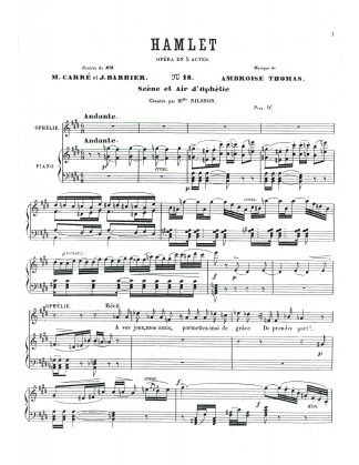 Hamlet Mad Scene of Ophelia - A vos jeux...Et maintenant ecoutez