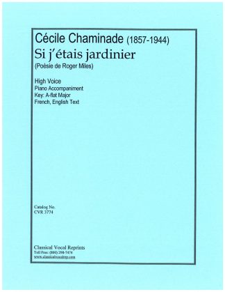 Si j'etais jardinier (Ab) f.e.(see also CVR 2943)