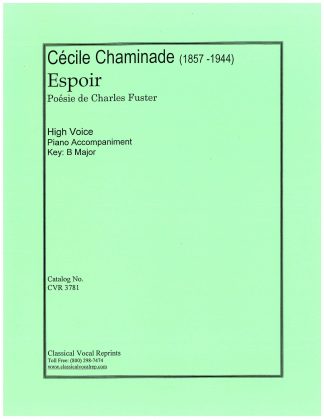 Espoir: Ne dis pas que l'espoir (B) f.(see also: 3755)