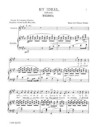 Ideale (Key A Major)