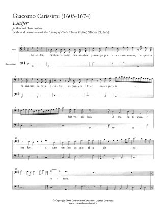 Lucifer for Bass and B.c.