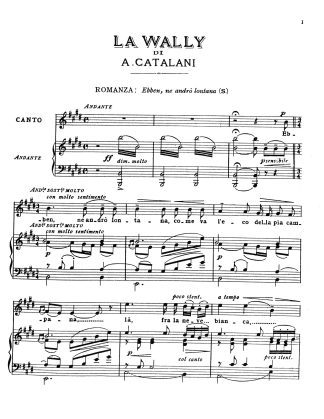 La Wally Ebben? Ne andro lontano