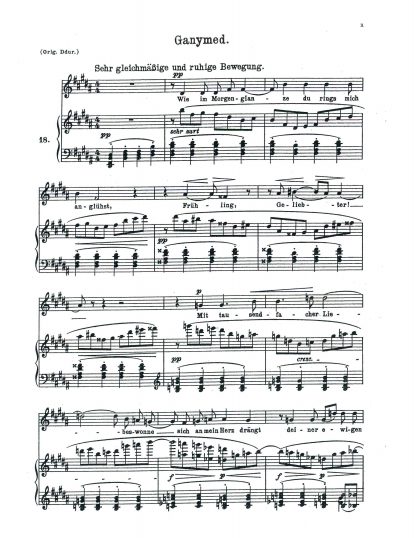 Ganymed - Wie im Morgenglanze (Goethe) (B) g.
