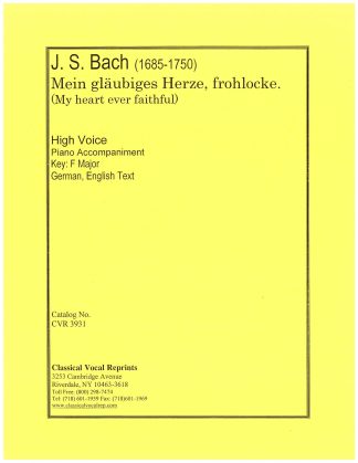 Mein glaubiges Herze - My heart ever faithful (F)