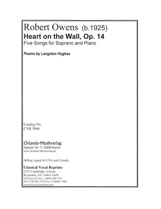 Heart on the Wall (Langston Hughes) 5 Songs for Soprano