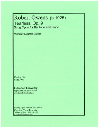 Tearless Op. 9 Song Cycle for Baritone (Langston Hughes)