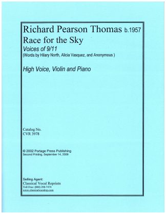 Race for the Sky (Voices of 9/11) High Voice with Violin