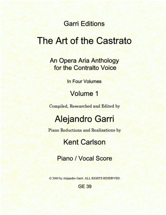 The Art of the Castrato Volume 1 (Contralto Voice)
