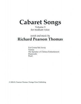 Cabaret Songs Vol. 3 Spinster of Chelsea Embankment Wait