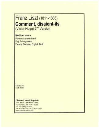 Comment disaient-ils (Hugo) {2nd version} (f#) f.g.e.