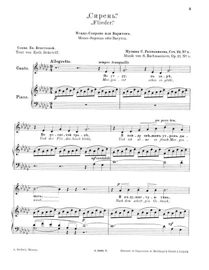 Lilacs Op. 21 No. 5 (Gb) r. g.
