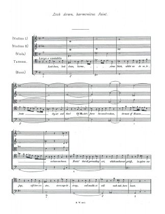 Look down harmonious Saint (F.Chrysander) (Full Score)